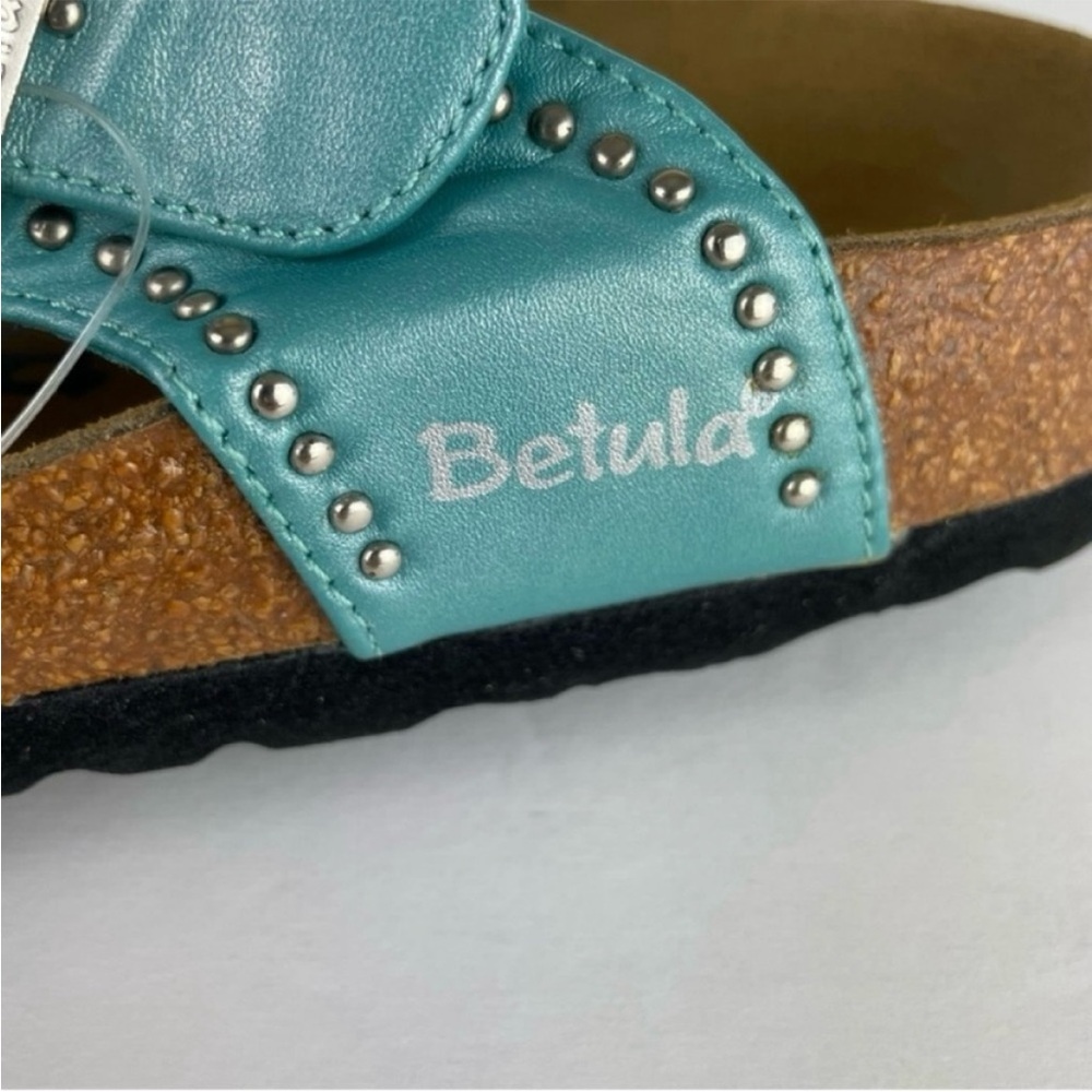 Birkenstock Betula Lambada Turquoise Teal Mermaid Crystal Studded Sandals EUC - Picture 10 of 14
